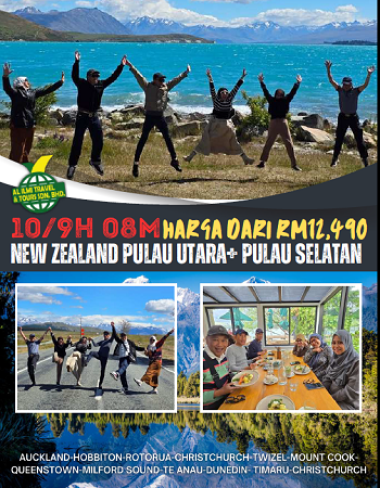 New Zealand Pulau Utara dan Selatan