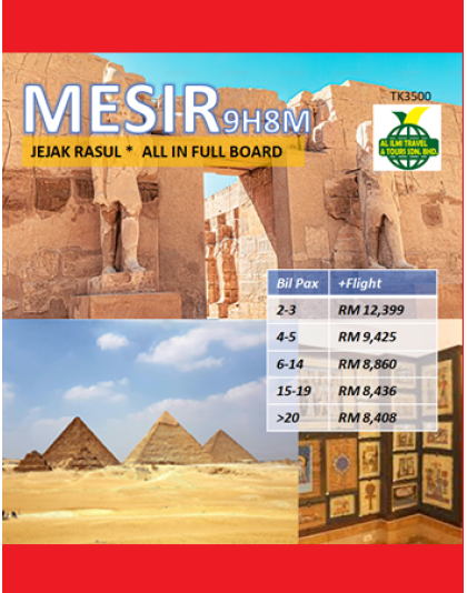 Private Mesir Jejak Rasul 9H8M