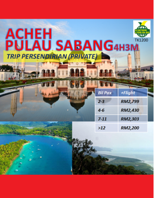 Private Acheh Pulau Sabang 4H3M