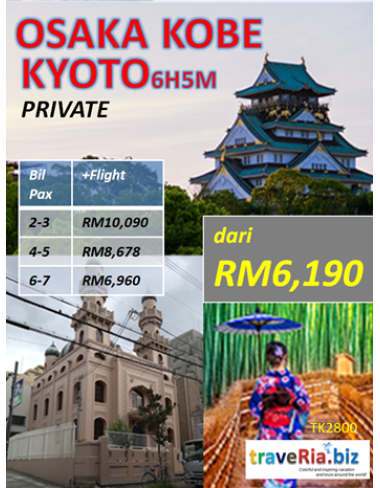 private japan osaka kobe kyoto 6h5m